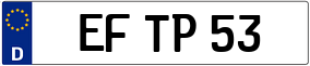 Truck License Plate